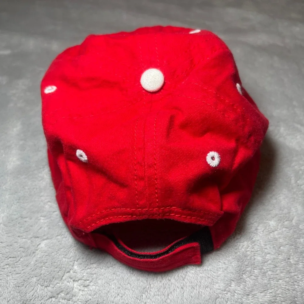 Sherry Resortwear Dads Team Baseball Hat Red‎ Cotton Adjustable Strapback Cap